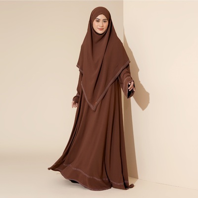 Sadia abaya set (2 piece) – premium polyester anti uv protection, eid abaya, hajj umrah abaya, dubai abayas, women modest dress, muslim women dress