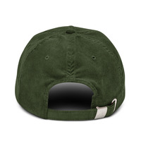 Sketchy Floral embroidered corduroy hat - Thumbnail 3