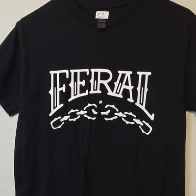 Small feral hand screen printed shirt