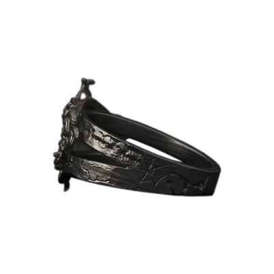 Solid sterling silver greek mythology medusa gorgon ring