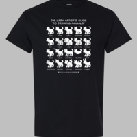The Lazy Artist's Guide T-shirt (black) - Thumbnail 1