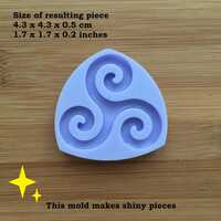 Triple Spiral Silicone Mold - Thumbnail 1