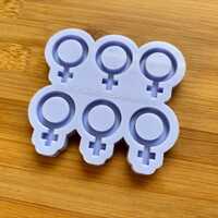 3cm Female Symbol Silicone Mold - Thumbnail 3