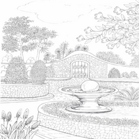 Coloring Book - 100 Fantasy Villages Coloring Book, Enchanted Village, Magical City, Coloring Book for Adults, Teens and Kids - Thumbnail 2