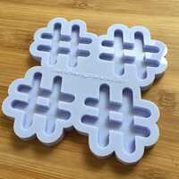 Hashtag Symbol Silicone Mold - Thumbnail 3