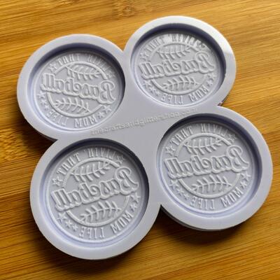 Baseball mom silicone mold