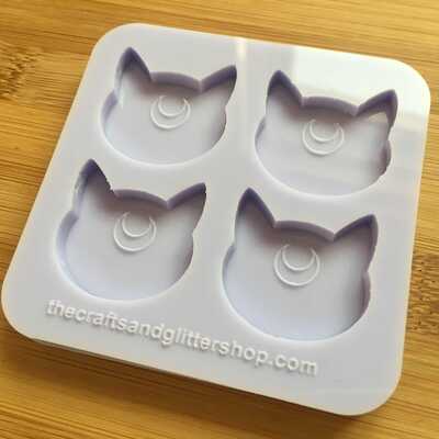 Lunar kitty silicone mold