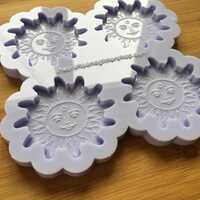 Sun with face Silicone Mold - Thumbnail 3