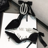 Black Women’s Pointed Toe Classic High Heels  - Thumbnail 3