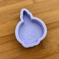 Skull with Candle Silicone Mold - Thumbnail 4