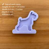 Schnauzer Silicone Mold - Thumbnail 1