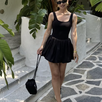 Bubble-hem dress