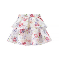 Halter Neck Sleeveless Short Top Floral Skirt Two-Piece Set - Thumbnail 3