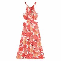 Halter neck print dress - Thumbnail 1