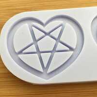 Heart Pentagram Silicone Mold - Thumbnail 3