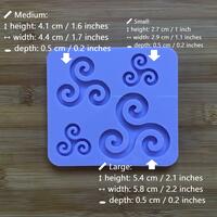 Triple Spiral Mold - Thumbnail 1