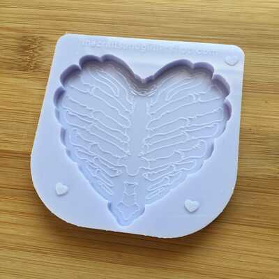 Heart rib cage silicone mold