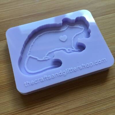Rat silhouette silicone mold - Thumbnail 3