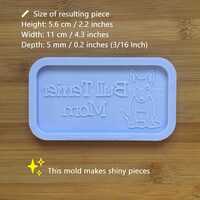 Bull Terrier Mom Silicone Mold - Thumbnail 2