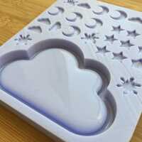 Cloud Shaker with bits Silicone Mold - Thumbnail 4