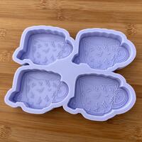 Floral Teacup Silicone Mold - Thumbnail 3