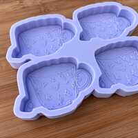 Floral Teacup Silicone Mold - Thumbnail 4