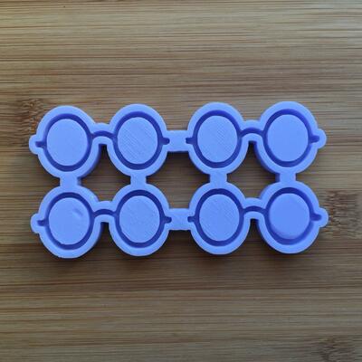 Nerdy glasses outline silicone mold