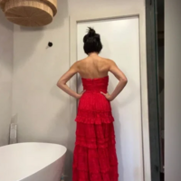 Beautiful Sweetheart Red A-line Long Prom Dresses - Thumbnail 7