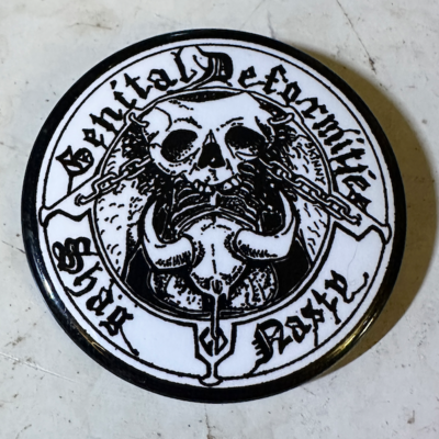G. deformities pin badge