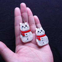 Snow Cat Earrings AND Accessories - Thumbnail 4
