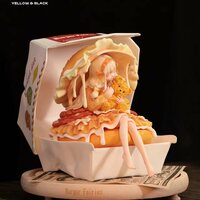 Bishojo ArTToy "The Sleeping Beauty-Burger Fairies-Black"  by SankToys & Weartdoing - Thumbnail 4
