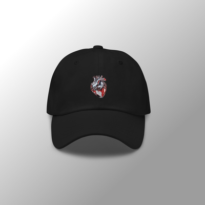 Gothic iron heart baseball cap black - Thumbnail 5