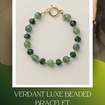 Verdant luxe beaded bracelet
