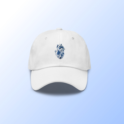 China pattern heart baseball cap white - Thumbnail 2