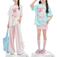 Cute cake lace patchwork antibacterial T-shirt - Thumbnail 1