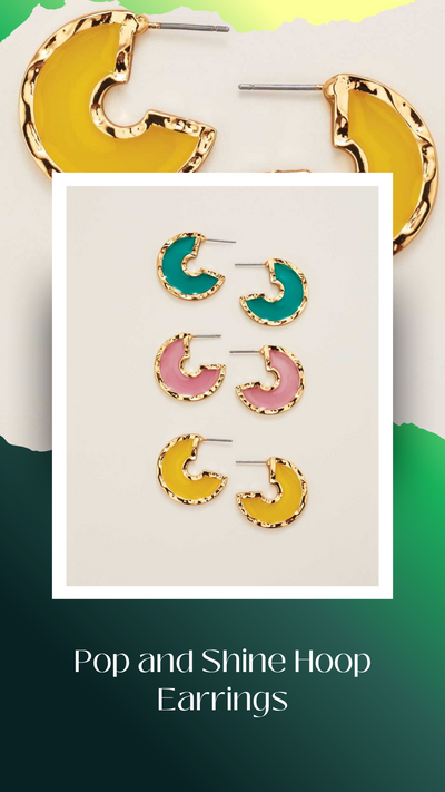 Pop & Shine Hoop Earrings