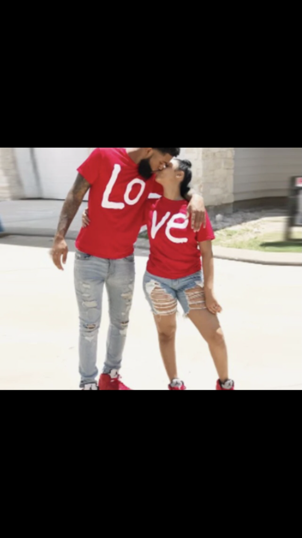 His & Hers “LOVE” Matching T-Shirts