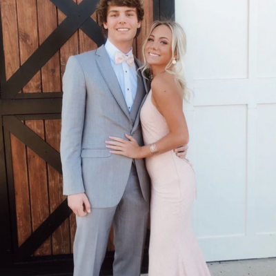 Sexy sheath mermaid stain prom dresses