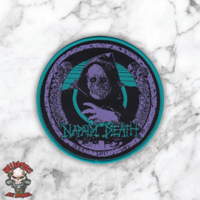 Napalm death round woven patches