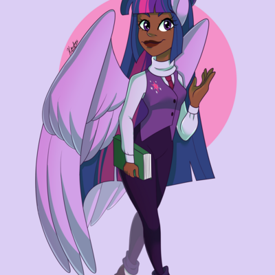 Twilight sparkle human print