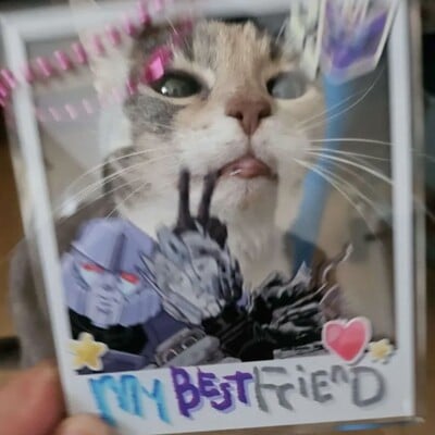 Acrylic charm - bff