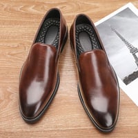 Men's business formal casual pointed toe shoes 2 colors - Thumbnail 4