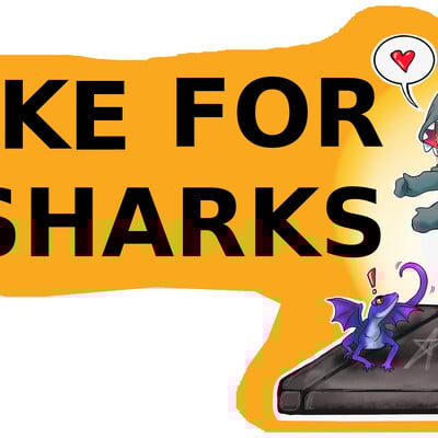Break for sky sharks bumper sticker  - Thumbnail 2