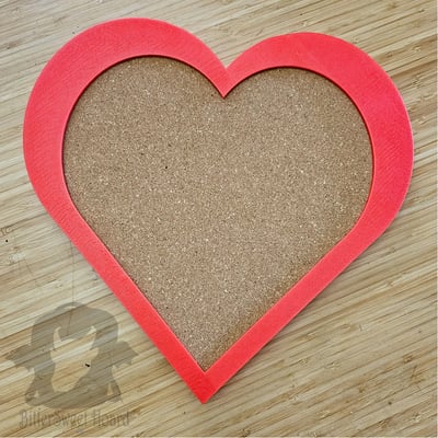 Heart shaped pin board - large