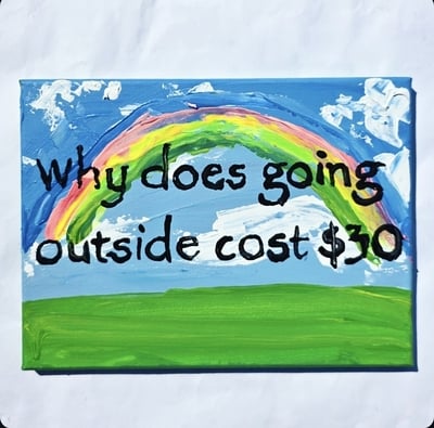 Why does going outside cost $30