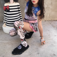 Blue cat vest suspenders - Thumbnail 1