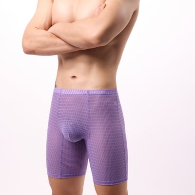 Lace mesh multi-color 3PK Men's sexy underwear sheer breathable sports quick-drying boxer shorts underpants NK29