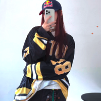 BOSTON OVERSIZED JERSEY TSHIRT - Thumbnail 1