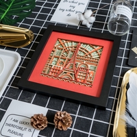 STEREOWOOD France Multi-Layer Wooden Wall Art, Creative Gifts, Laser Cut - Thumbnail 3