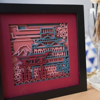 STEREOWOOD Japan Multi-Layer Wooden Wall Art, Creative Gifts, Laser Cut - Thumbnail 7